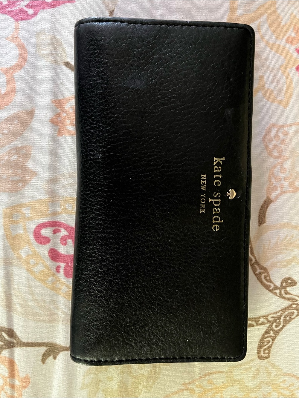 kate spade Black Leather Long Wallet